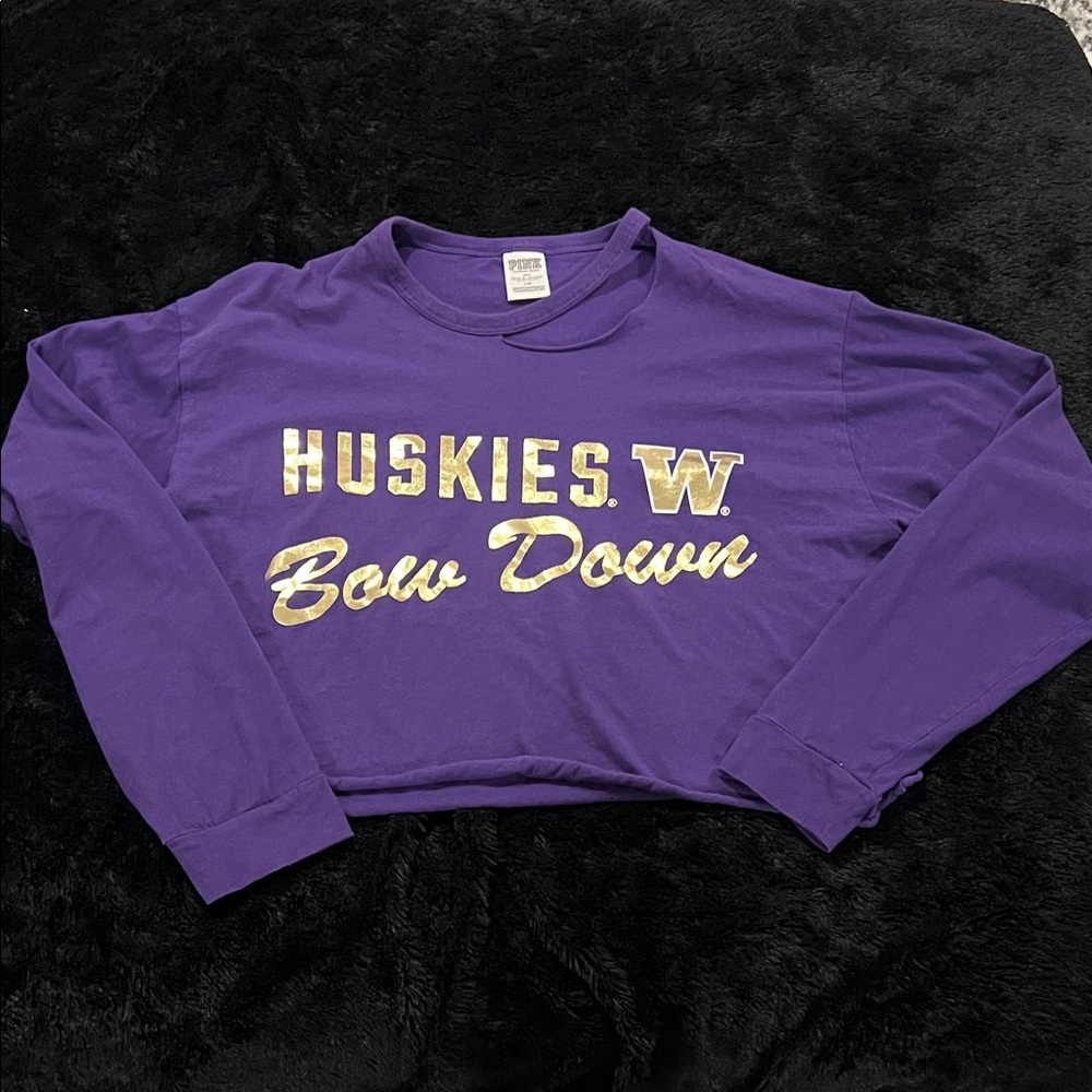 Pink UW Crop Long Sleeve